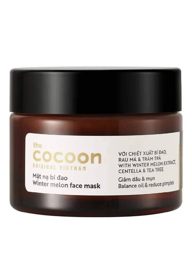 The Cocoon Original Vietnam  Winter Melon Face Mask 30ml – Skin Hydrating & Brightening Face Mask for Smoothening, Regenerating & Clarifying Skin | Oil Control & Pore Care  | Best Price UAE
